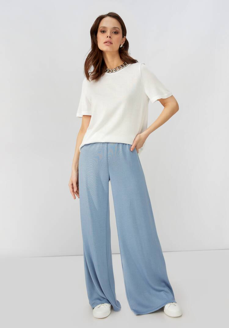 Брюки на эластичном поясе прямые шир.  750, рис. 11