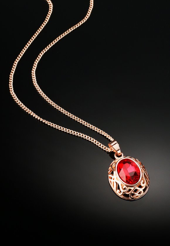 Комплект сережек Рубиновая страсть шир.  580, рис. 3