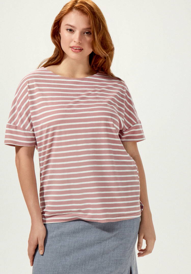 Футболка в горизонтальную полоску шир.  750, рис. 8