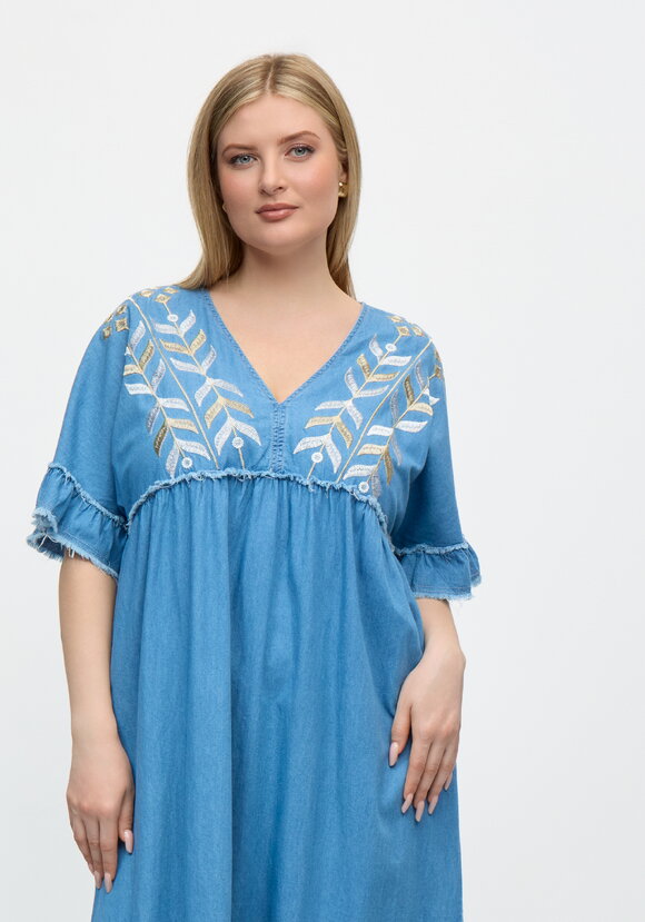 Платье бохо с вышивкой шир.  580, рис. 8