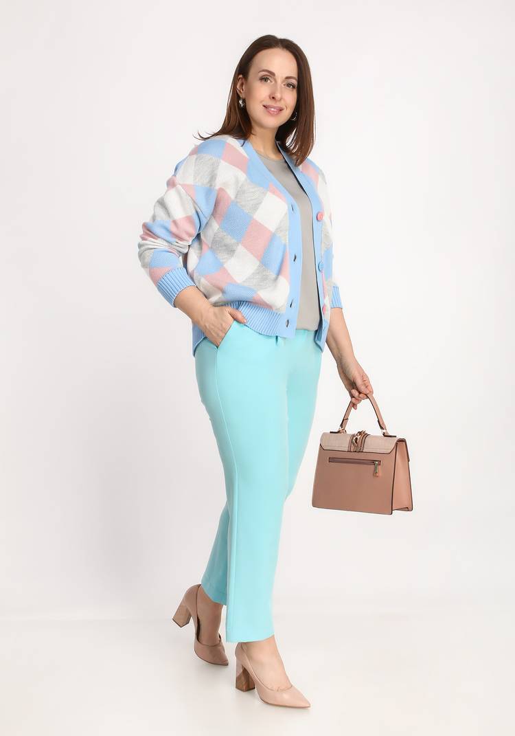 Кардиган Яркие ромбы шир.  750, рис. 4