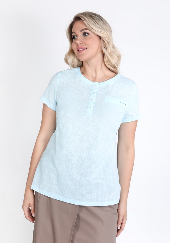 Блуза из хлопковой ткани шир.  580, рис. 7