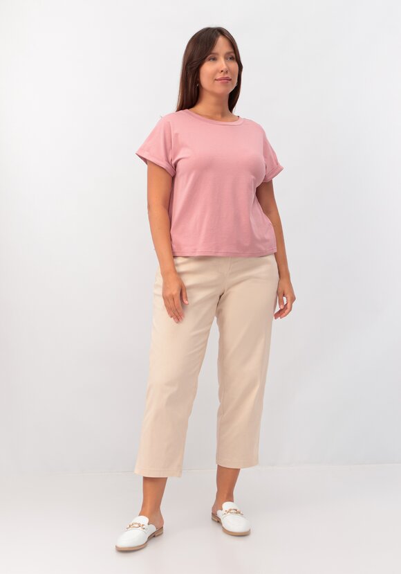 Блуза базовая с подворотами на рукавах шир.  580, рис. 16