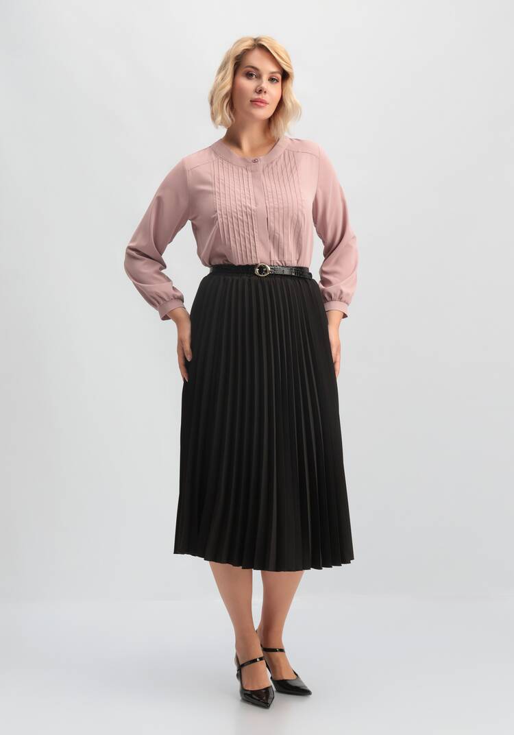 Юбка свободного кроя плиссированная шир.  750, рис. 15