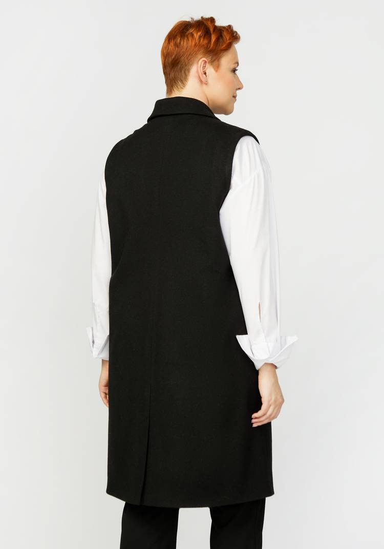 Жилет с декоративными пуговицами шир.  750, рис. 4