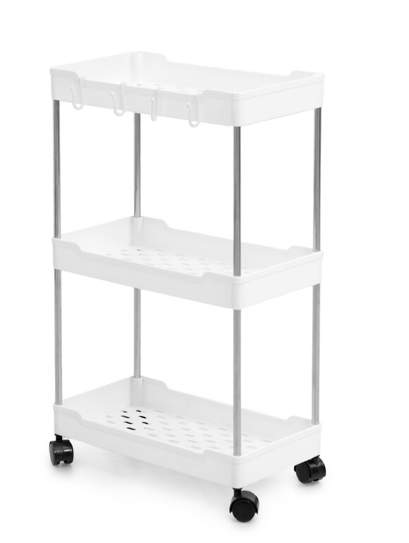Этажерка широкая 3-х ярусная на колесах шир.  580, рис. 1