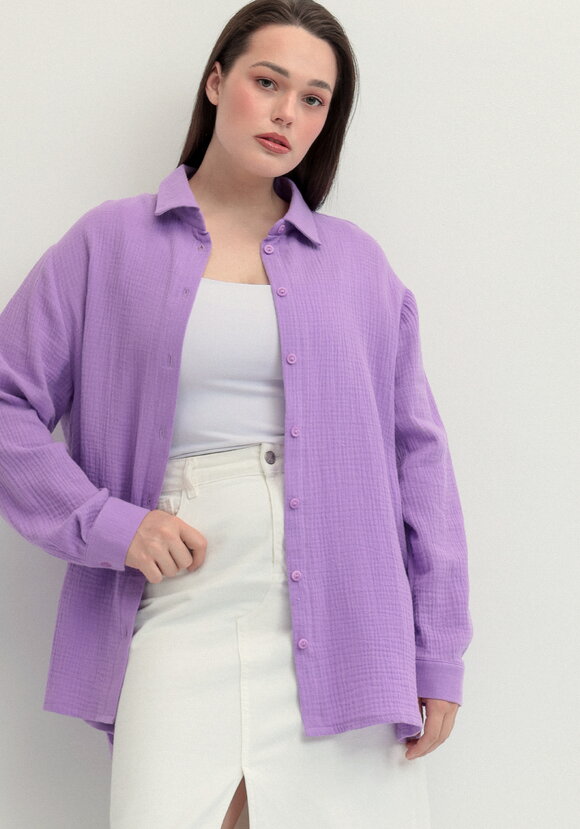 Рубашка муслиновая свободного кроя шир.  580, рис. 41