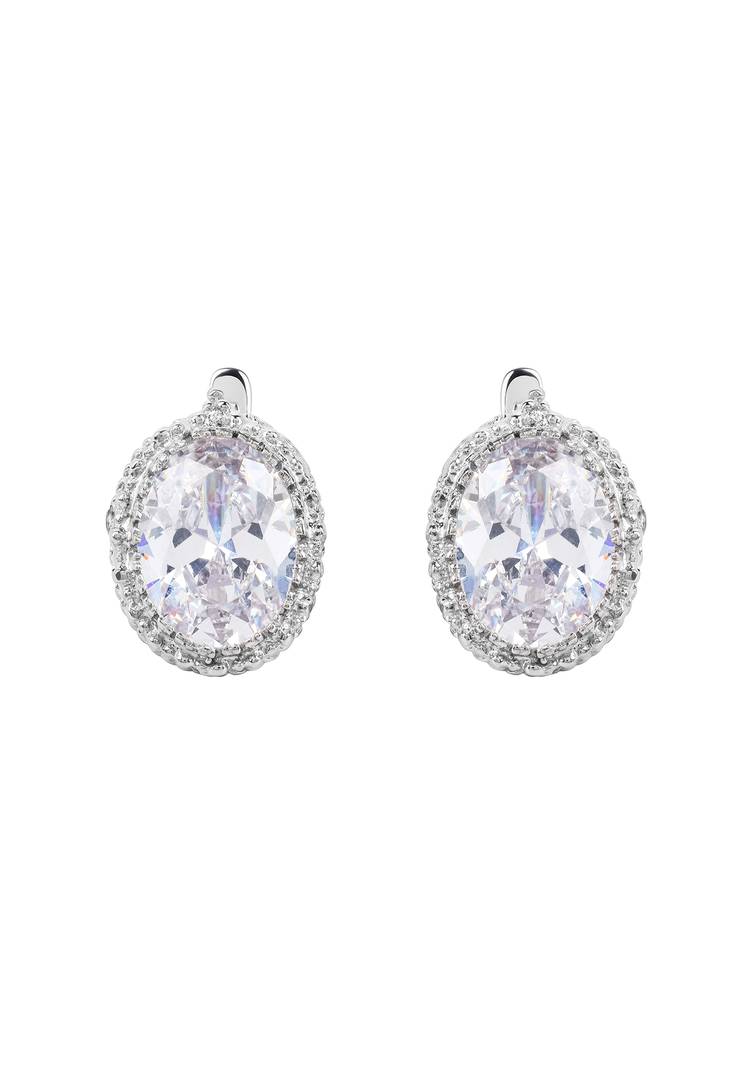 Серебряные серьги  Сокровище природы шир.  750, рис. 1