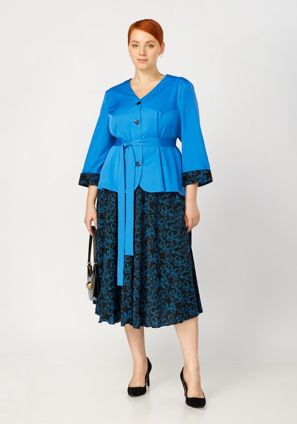 Комплект: пиджак с юбкой шир.  580, рис. 1