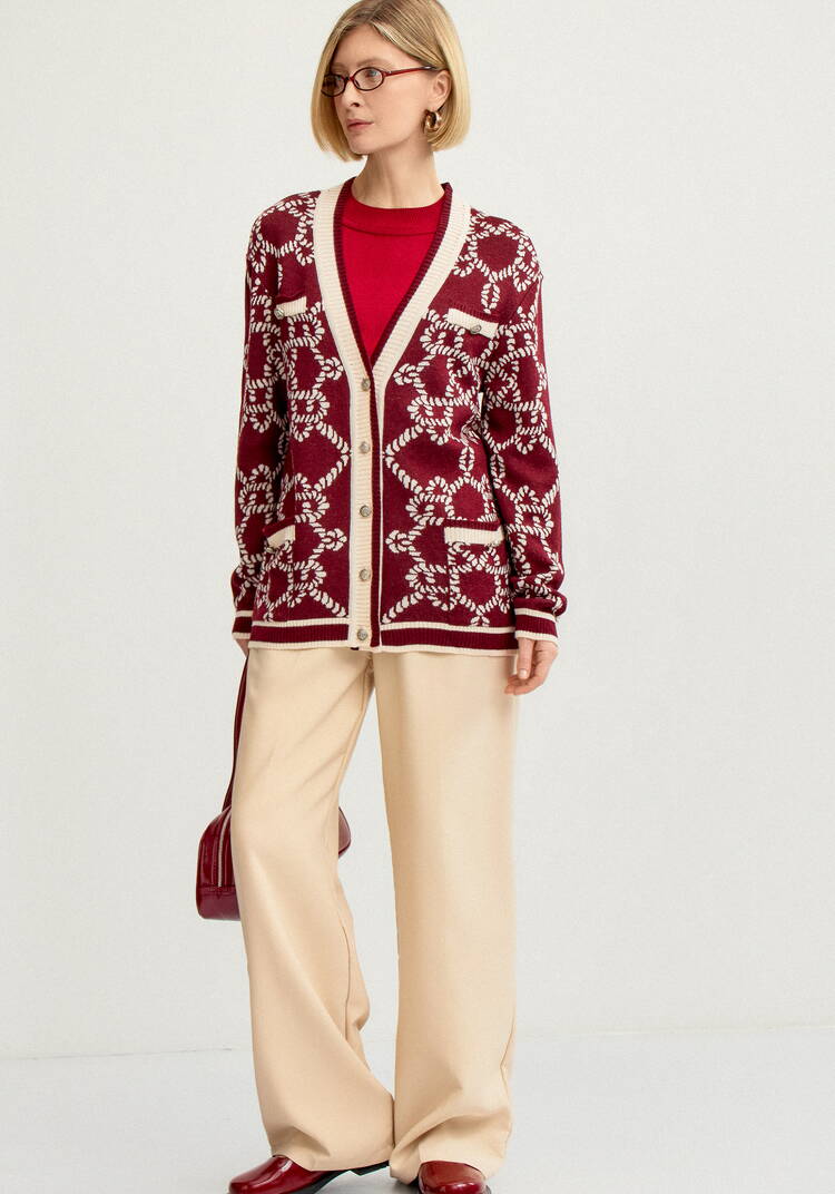 Кардиган женский удлиненный с карманами шир.  750, рис. 13