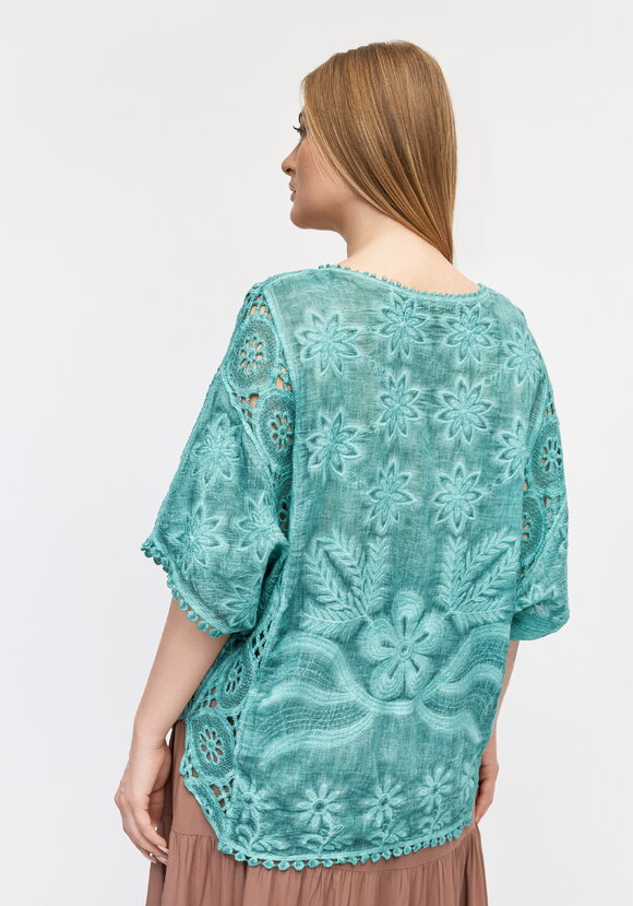 Блуза Ажурный флер шир.  580, рис. 15