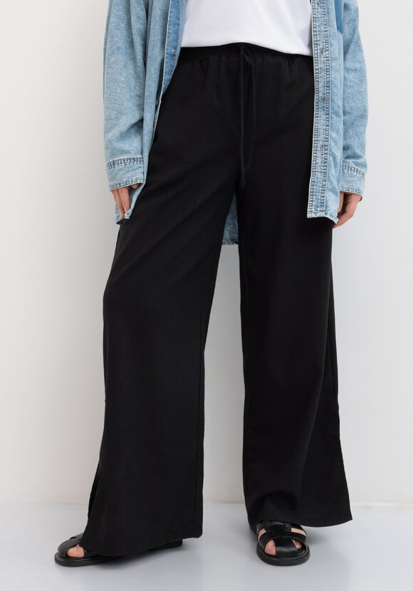 Брюки широкие на резинке со шнурком шир.  580, рис. 14