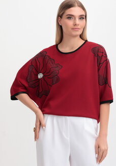 Блуза Цветуший пион