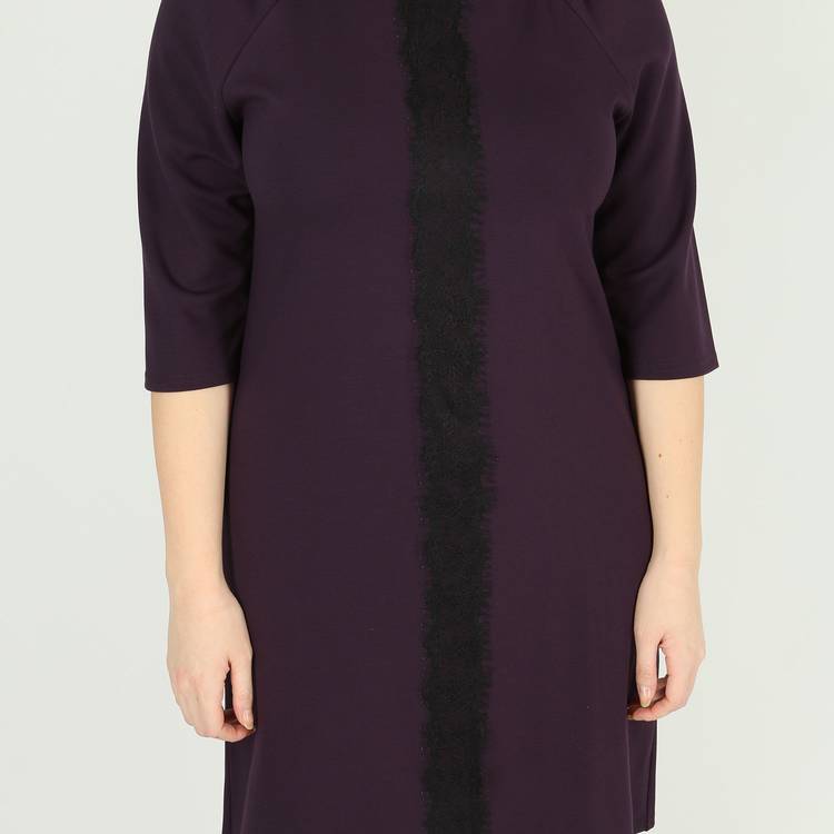 Платье с рукавом 3/4 и кружевной вставкой шир.  750, рис. 7