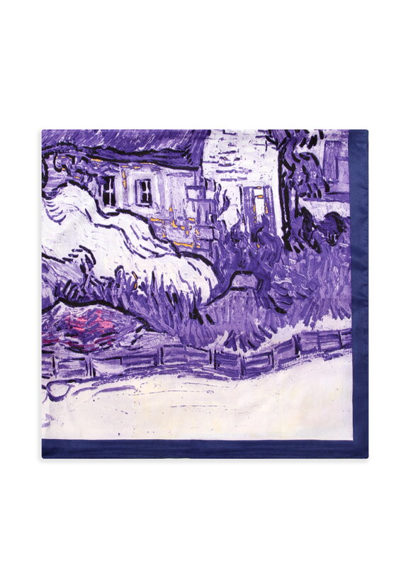 Платок с рисунком пейзажа шир.  580, рис. 15