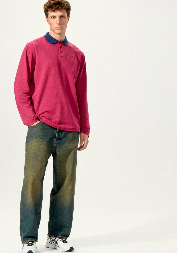 Джемпер-поло с вышивкой на груди шир.  750, рис. 10