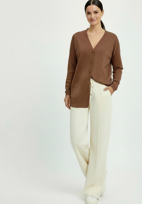 Кардиган на пуговицах утепленный шир.  580, рис. 10