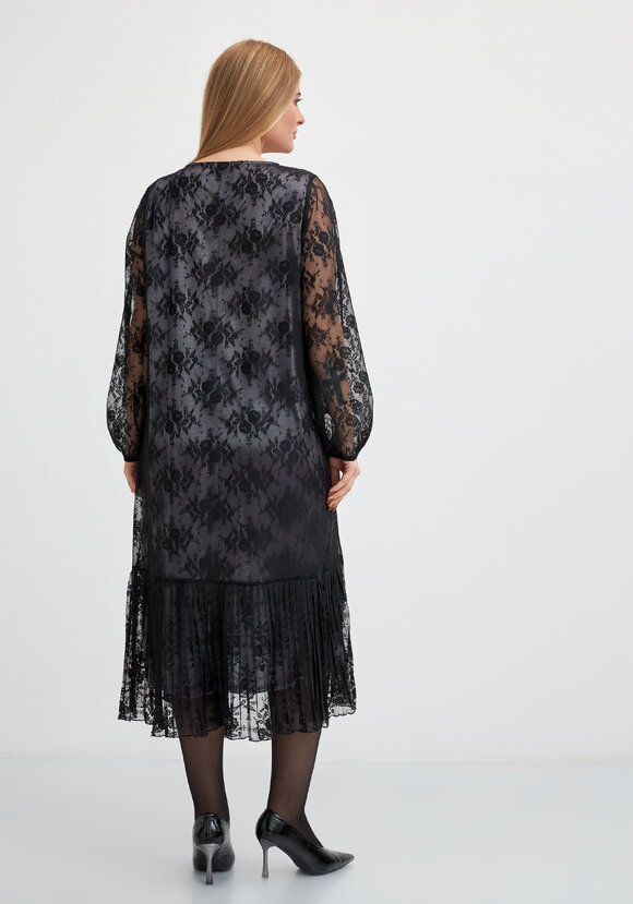 Платье кружевное с ярусом шир.  580, рис. 9