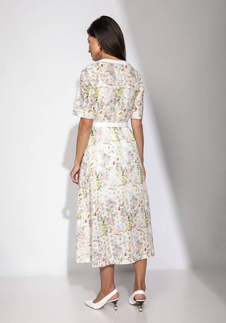Платье из шитья с цветочным принтом Амелия шир.  750, рис. 2