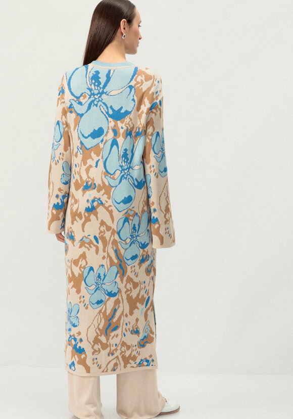 Кардиган с цветочным дизайном шир.  580, рис. 21