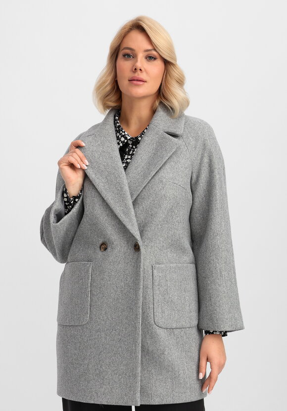 Пальто на подкладе однобортное шир.  580, рис. 5