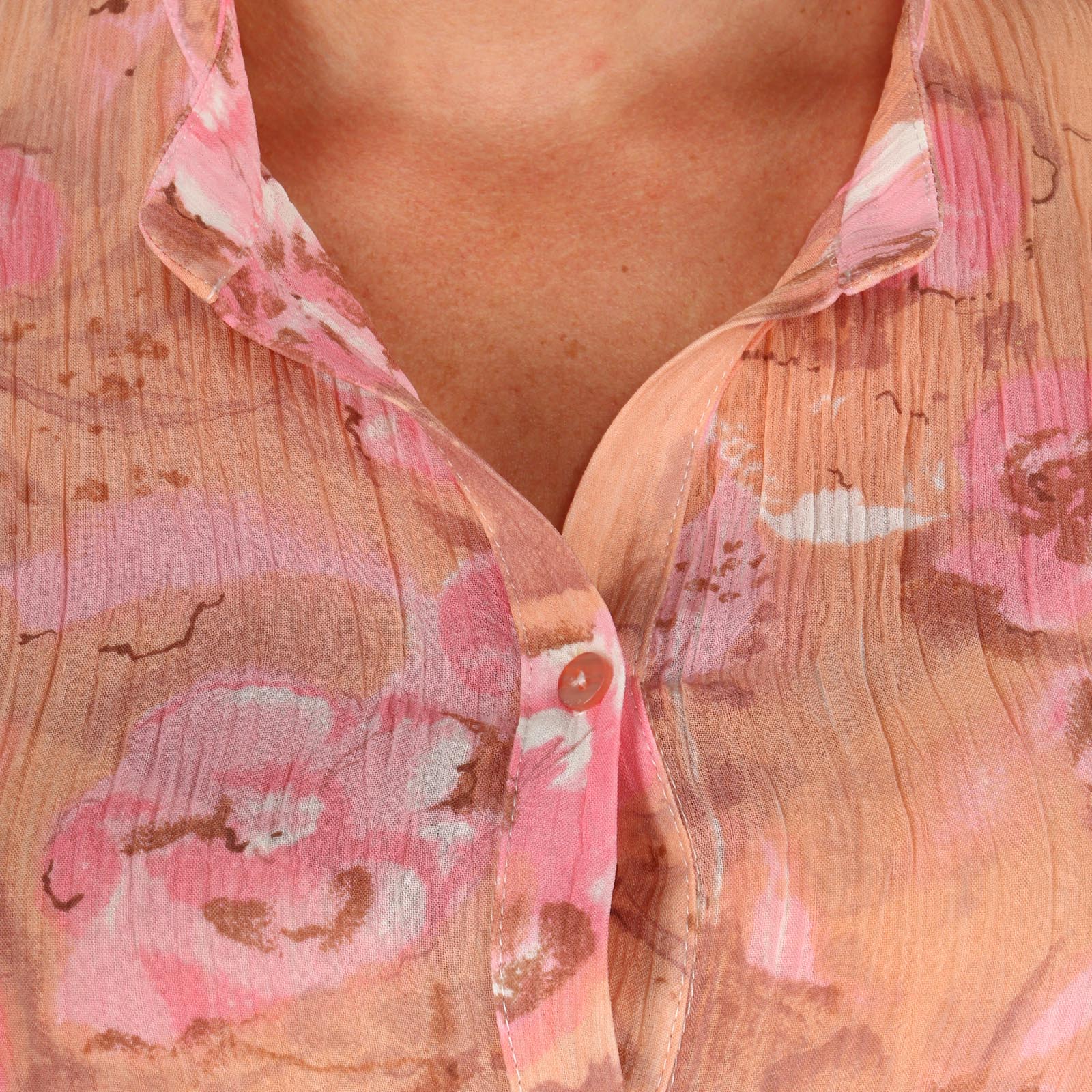 Туника расклешенного кроя с пуговицами Victoria, размер 46, цвет розовый - фото 6
