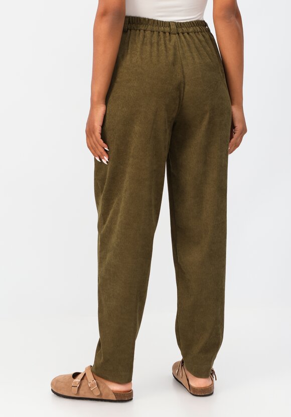 Брюки-бананы вельветовые с карманами шир.  580, рис. 3