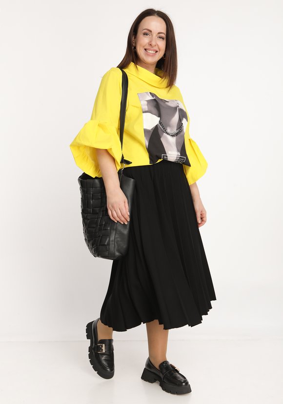 Блуза с декоративной цепочкой шир.  580, рис. 7