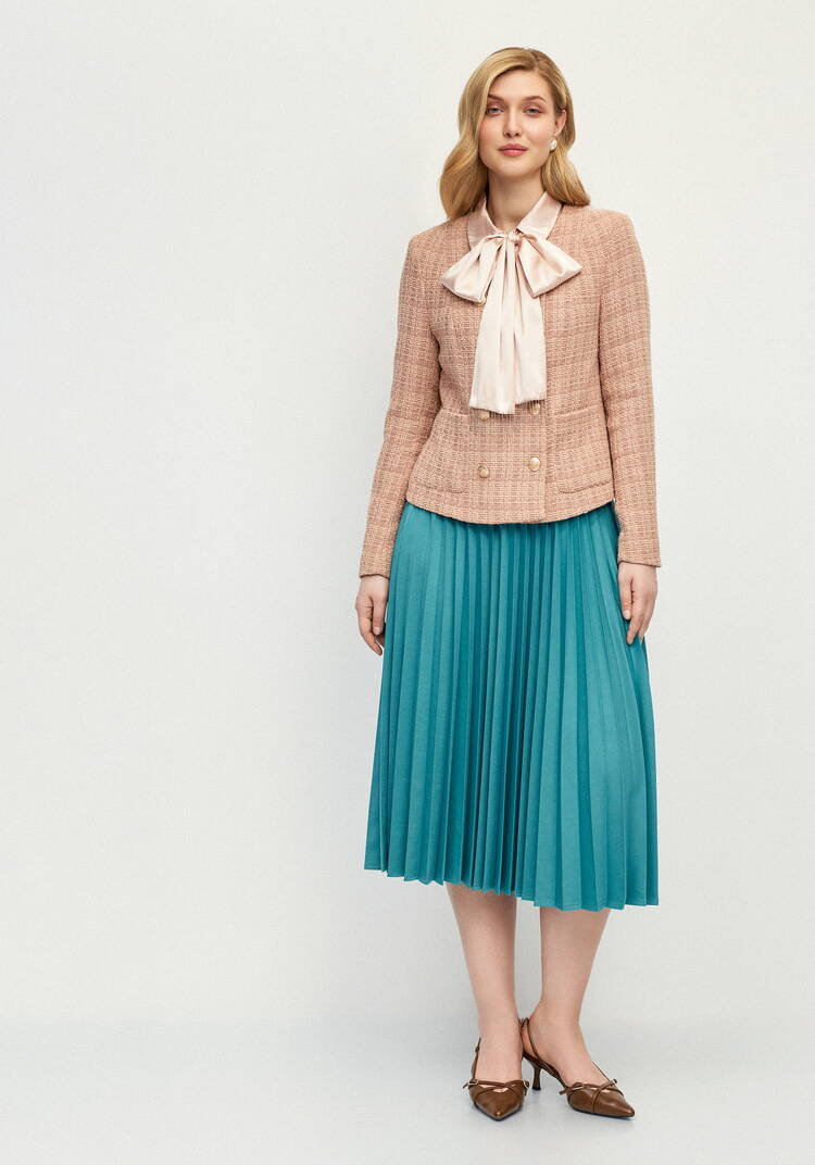 Юбка гофре из трикотажной ткaни шир.  750, рис. 20