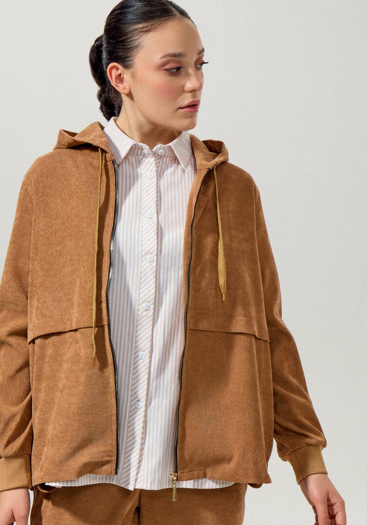 Толстовка вельветовая на молнии шир.  750, рис. 5