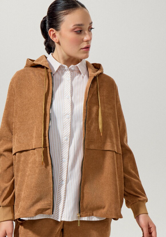 Толстовка вельветовая на молнии шир.  580, рис. 5