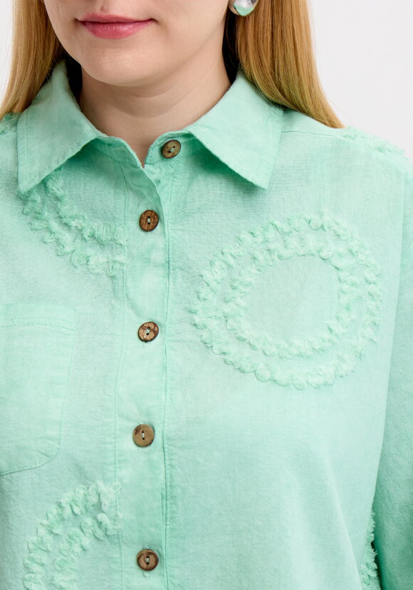 Блуза с фактурным рисунком из хлопка шир.  580, рис. 11