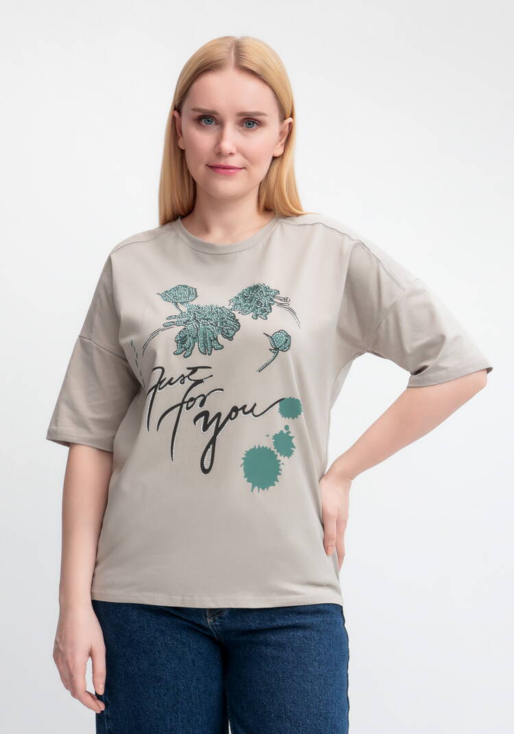 Футболка с принтом и рукавом 3/4 шир.  750, рис. 11