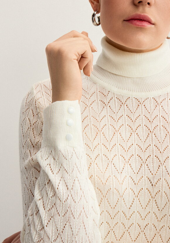 Свитер ажурный шир.  580, рис. 5