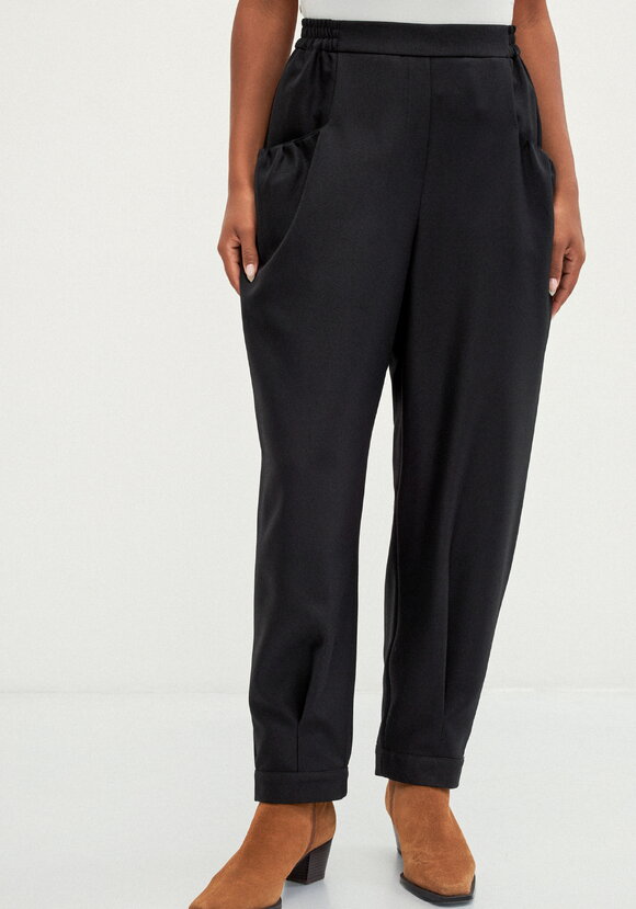 Брюки бананы со складками шир.  580, рис. 12