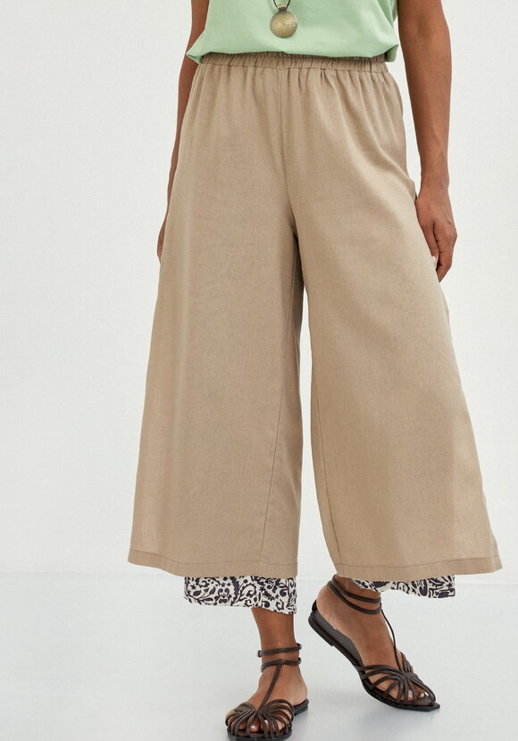 Брюки комбинированные длиной 7/8 шир.  580, рис. 2