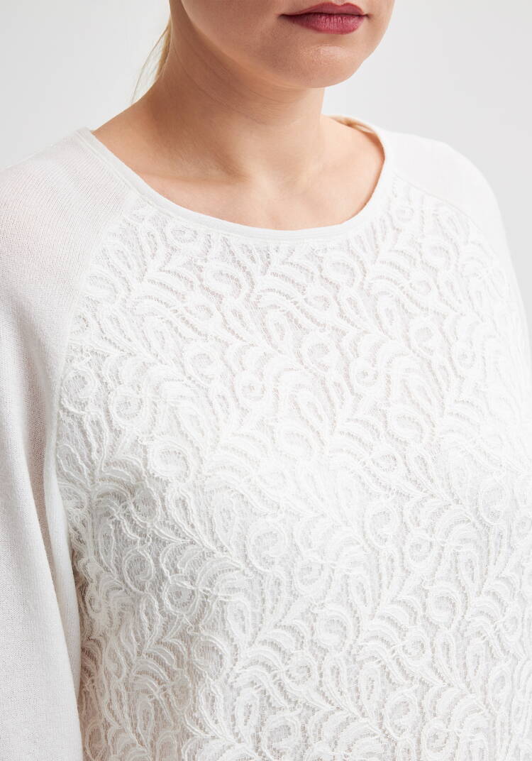 Джемпер с кружевным рисунком шир.  750, рис. 5