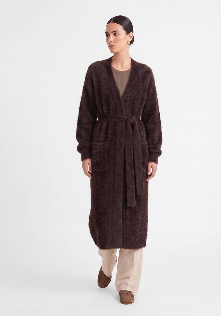 Кардиган Кофейный уют шир.  750, рис. 9