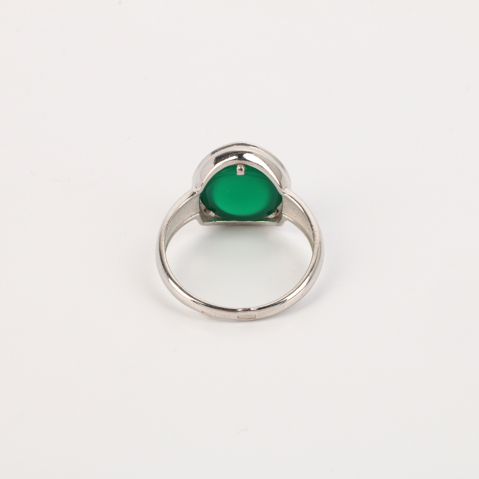 Серебряное кольцо "Изумрудная бездна" AQUAMARINE, размер 18 - фото 4