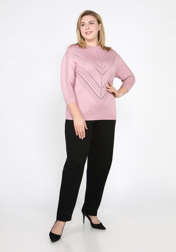 Джемпер ажурный со спущенным рукавом шир.  580, рис. 15