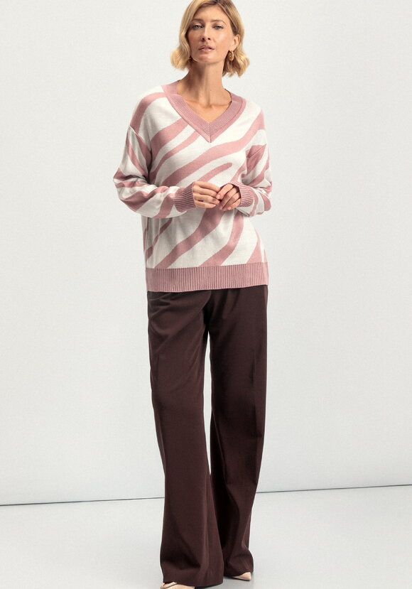 Джемпер с принтом зебра шир.  580, рис. 29