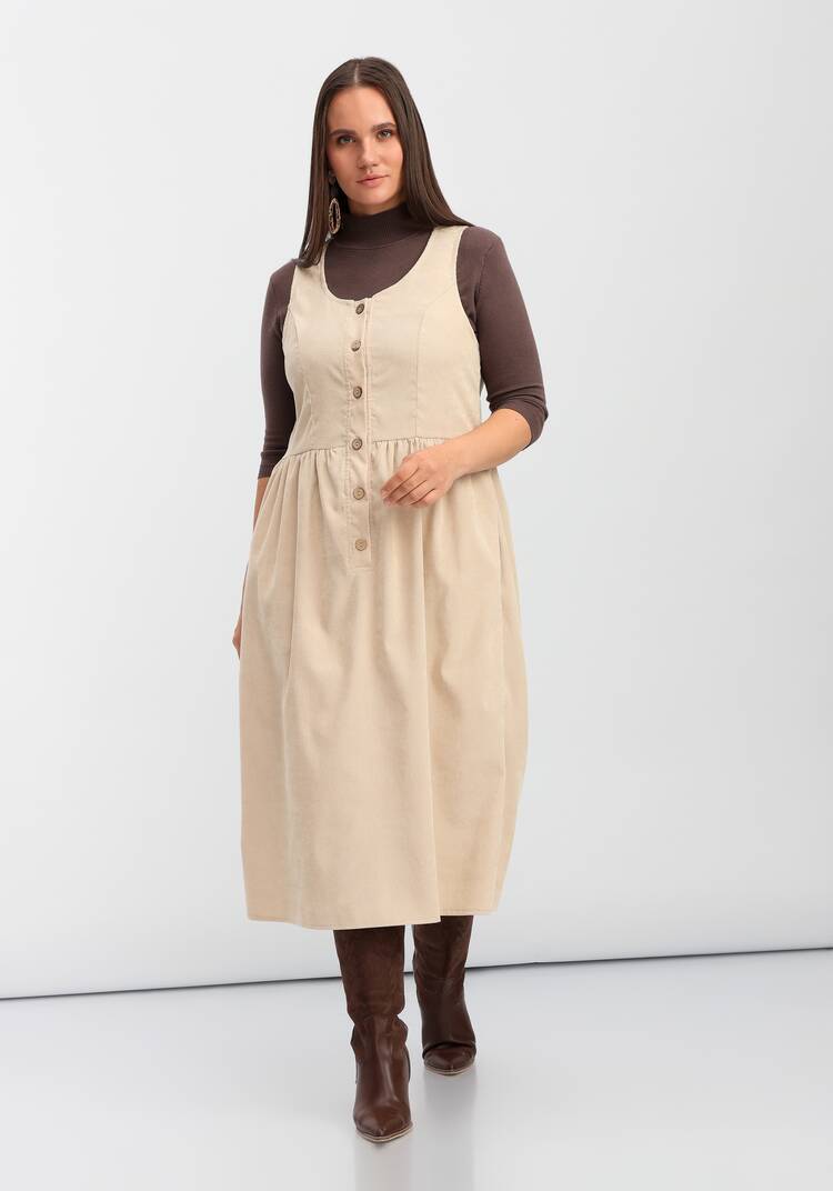 Сарафан из вельвета на пуговицах шир.  750, рис. 16