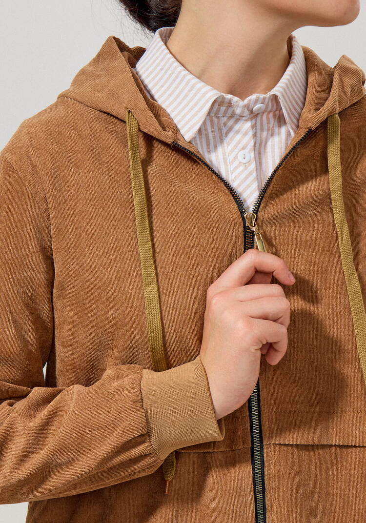 Толстовка вельветовая на молнии шир.  750, рис. 4