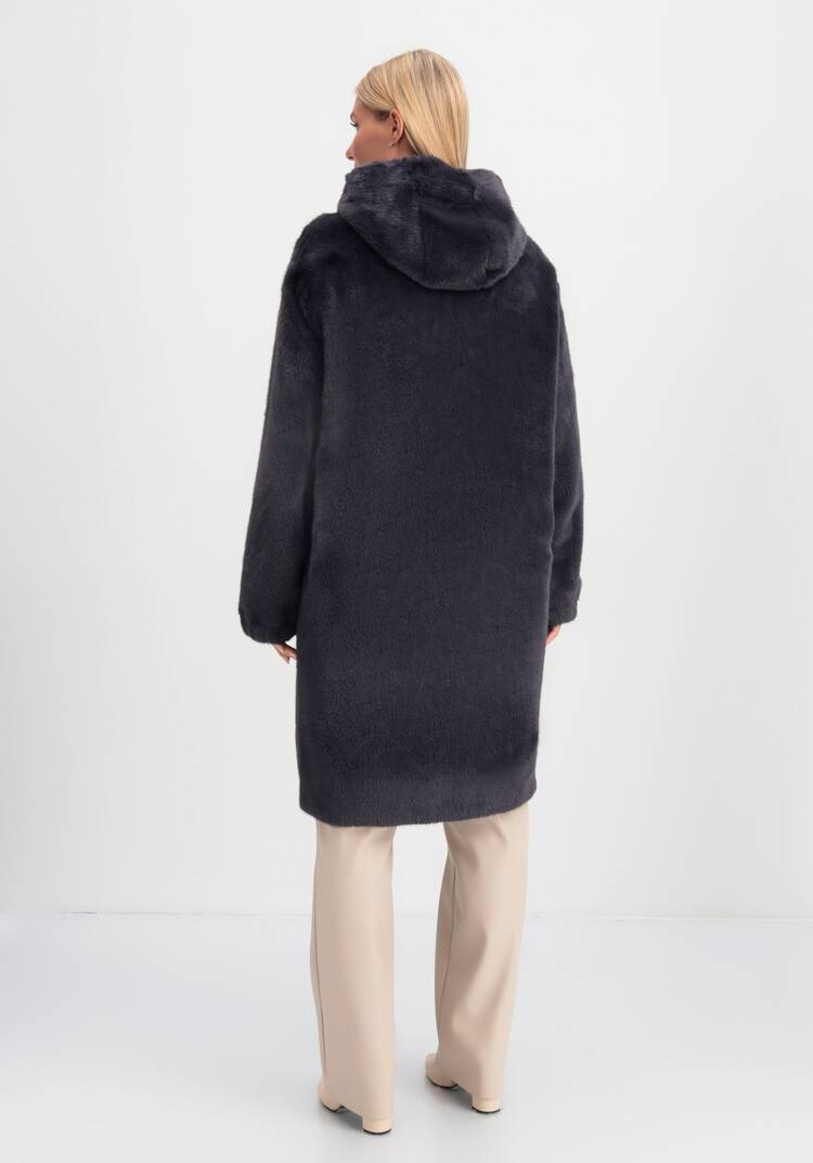 Пальто из экомеха шир.  750, рис. 16