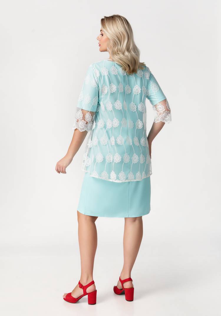 Платье двойка с гипюровой накидкой шир.  750, рис. 15