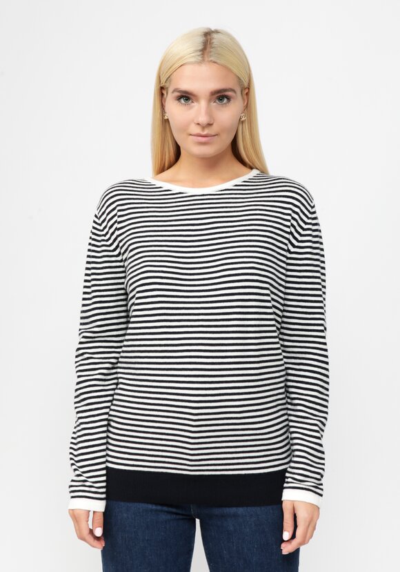 Джемпер вязаный в бретонскую полоску шир.  580, рис. 4