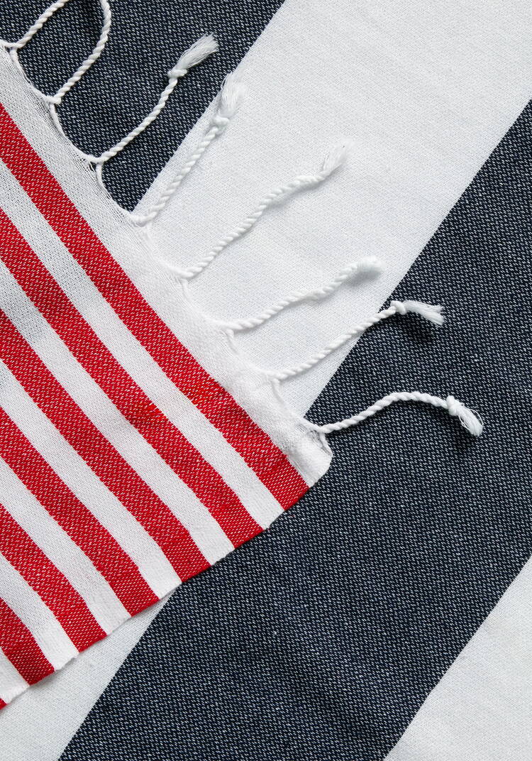 Полотенце-пештемаль с бахромой шир.  750, рис. 7