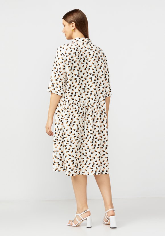 Платье А образное с принтом шир.  580, рис. 7