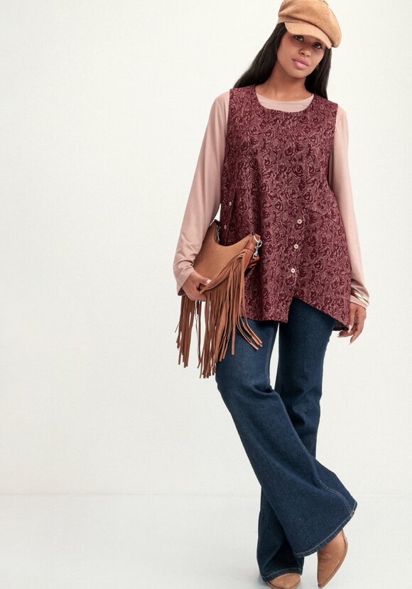 Блуза с жилетом шир.  580, рис. 17