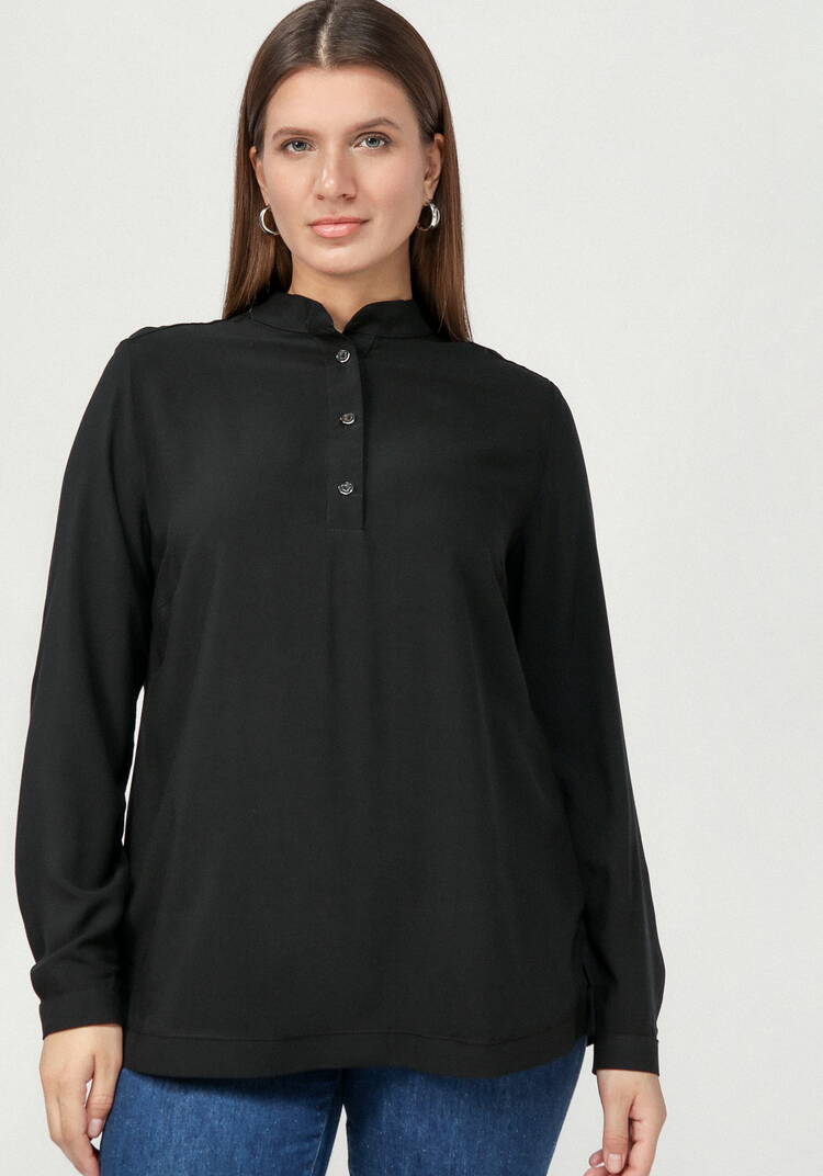 Блуза базовая с планкой на груди шир.  750, рис. 18